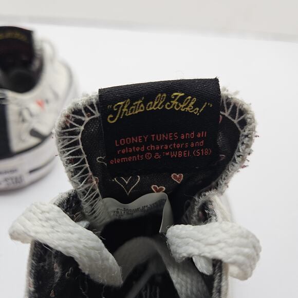 Converse Chuck Taylor All Star Looney Tunes X Pepe Le Pew Infants Sz 3 - Picture 6 of 8